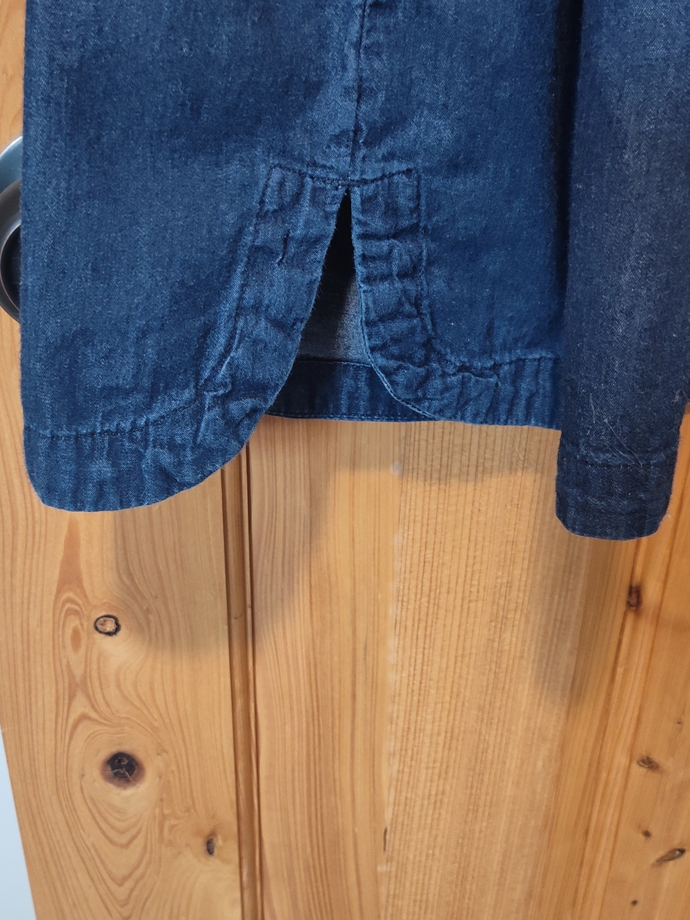 NWOT Old Navy Denim-Style Short Sleeve Dress - Navy Blue, Size XL - Picture 9 of 9